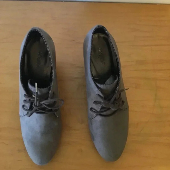 Expressions Marvinmush Mushroom suede wedge ankle bootie Size 10 - Picture 8 of 9